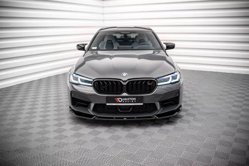 Maxton Design Frontlippe V.1 für BMW M5 F90 Facelift Hochglanz schwarz – Ansicht 2