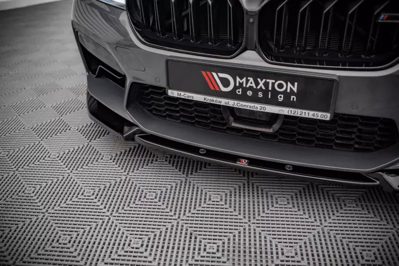 Maxton Design Frontlippe V.1 für BMW M5 F90 Facelift Hochglanz schwarz – Ansicht 3