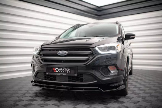 Maxton Design Frontlippe V.1 für Ford Escape ST-Line Mk3 Hochglanz schwarz – Ansicht 1
