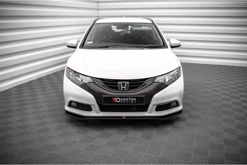 Maxton Design Frontlippe V.1 für Honda Civic Mk9 Hochglanz schwarz – Ansicht 2
