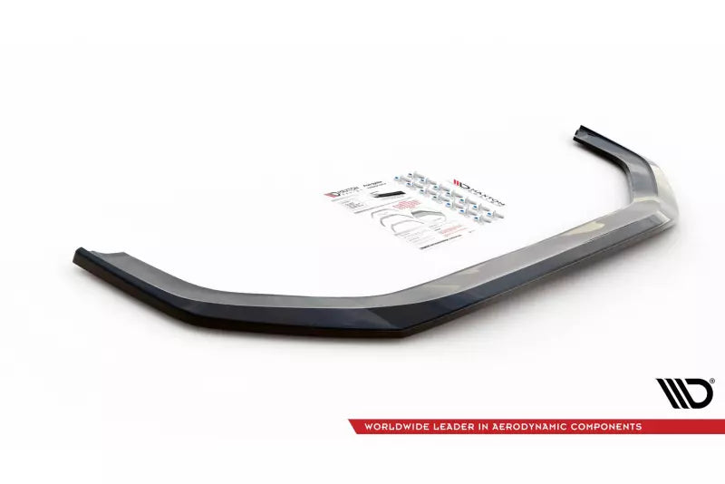 Maxton Design Frontlippe V.1 für Honda Civic Mk9 Hochglanz schwarz – Ansicht 3