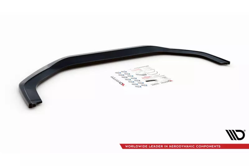 Maxton Design Frontlippe V.1 für Honda Civic Mk9 Hochglanz schwarz – Ansicht 4
