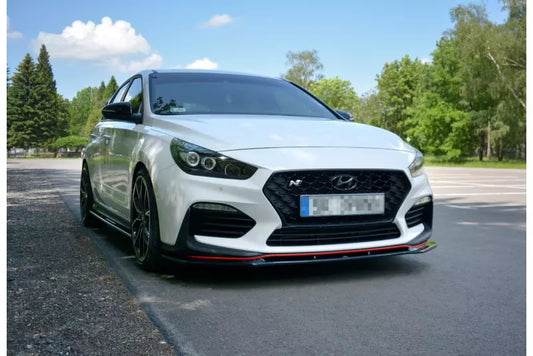 Maxton Design Frontlippe V.1 für Hyundai I30 N Mk3 Hochglanz schwarz – Ansicht 1