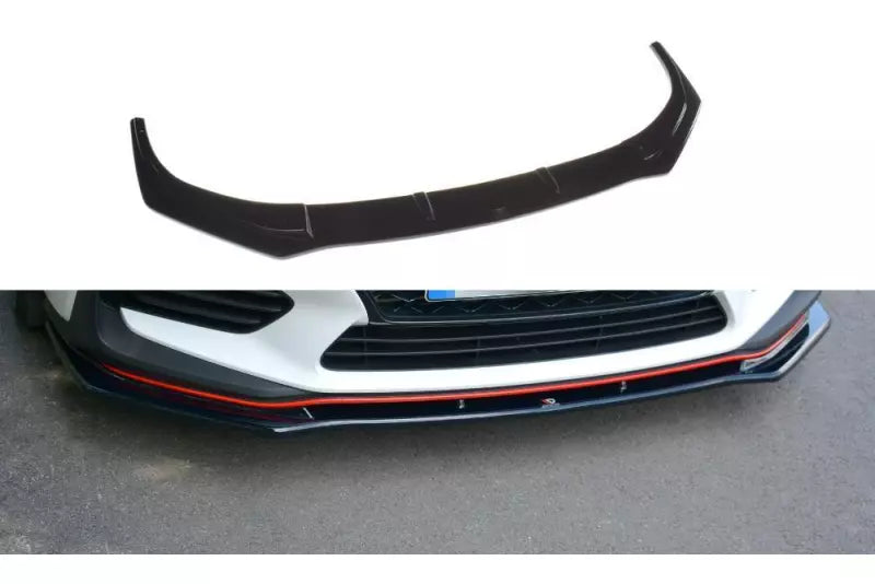 Maxton Design Frontlippe V.1 für Hyundai I30 N Mk3 Hochglanz schwarz – Ansicht 2