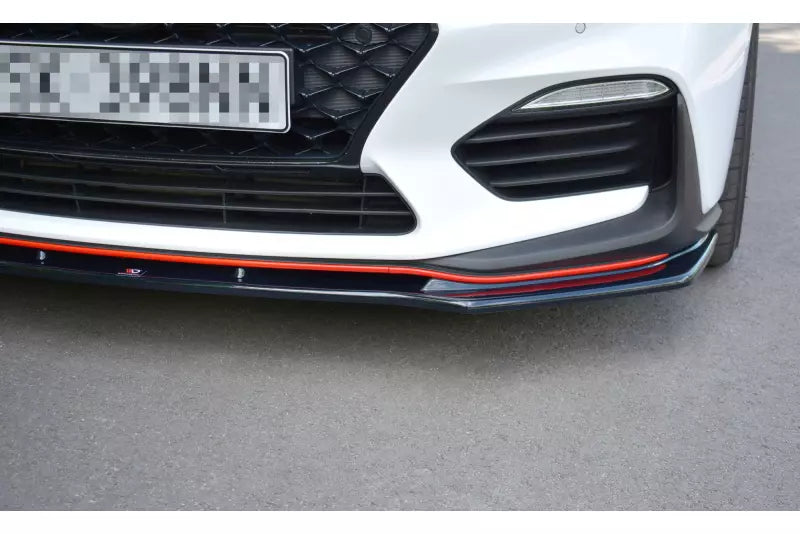 Maxton Design Frontlippe V.1 für Hyundai I30 N Mk3 Hochglanz schwarz – Ansicht 3