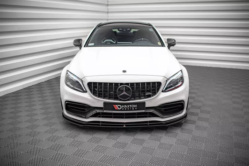 Maxton Design Frontlippe V.1 für Mercedes C63 AMG C205 Coupe Facelift Hochglanz schwarz – Ansicht 2