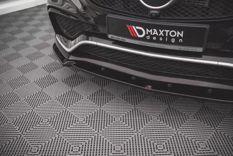 Maxton Design Frontlippe V.1 für Mercedes GLE 63 AMG C292 Hochglanz schwarz – Ansicht 3