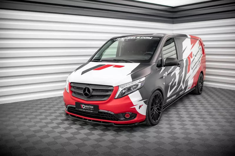 Maxton Design Frontlippe V.1 für Mercedes Vito W447 Facelift Hochglanz schwarz – Ansicht 1