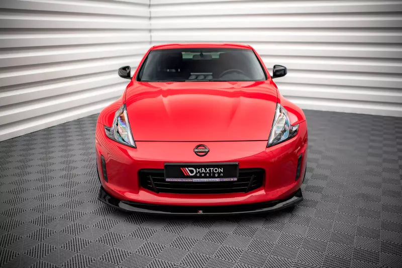 Maxton Design Frontlippe V.1 für Nissan 370Z Facelift Hochglanz schwarz – Ansicht 2