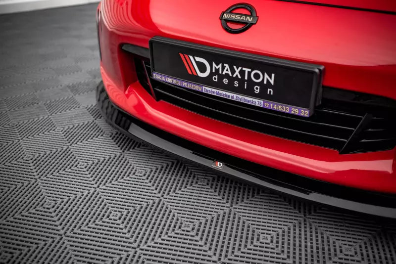 Maxton Design Frontlippe V.1 für Nissan 370Z Facelift Hochglanz schwarz – Ansicht 3