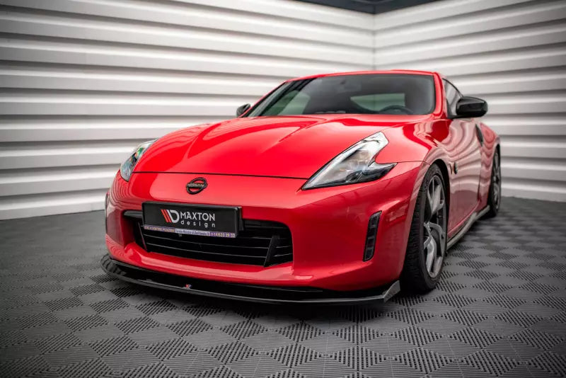 Maxton Design Frontlippe V.1 für Nissan 370Z Facelift Hochglanz schwarz – Ansicht 4