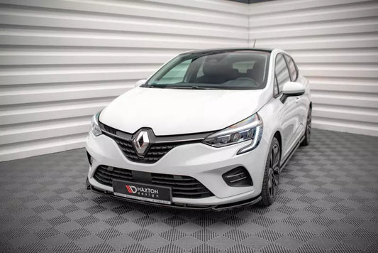 Maxton Design Frontlippe V.1 für Renault Clio Mk5 Hochglanz schwarz – Ansicht 1