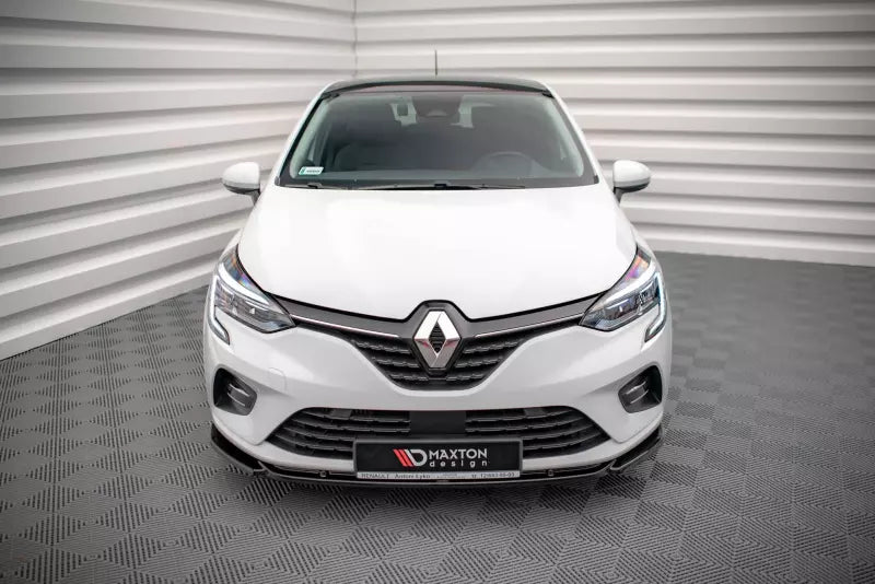 Maxton Design Frontlippe V.1 für Renault Clio Mk5 Hochglanz schwarz – Ansicht 2