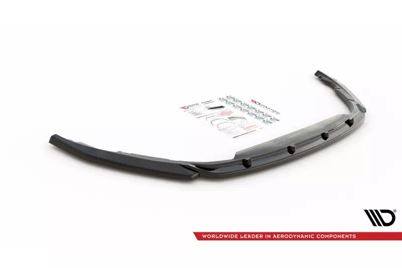 Maxton Design Frontlippe V.1 für Renault Clio Mk5 Hochglanz schwarz – Ansicht 4