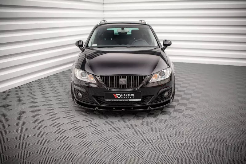 Maxton Design Frontlippe V.1 für Seat Exeo Hochglanz schwarz – Ansicht 2
