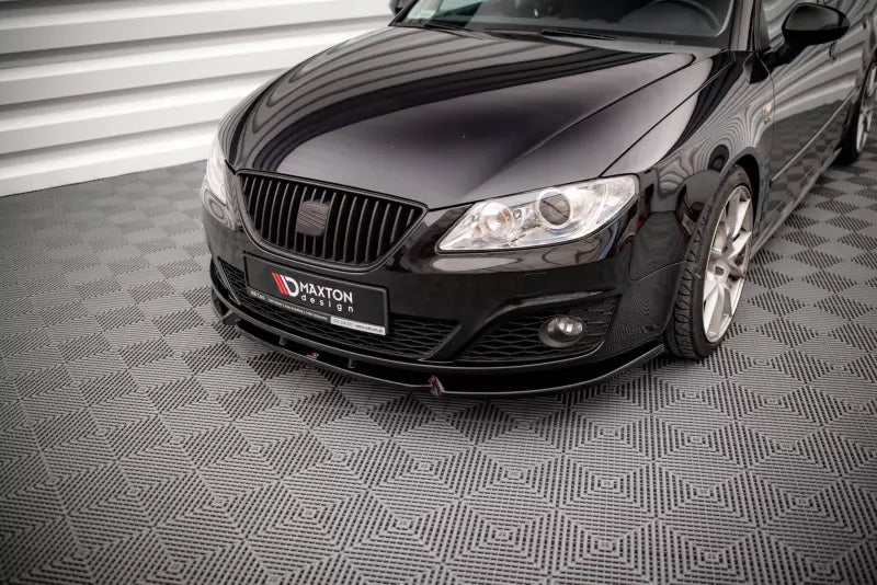 Maxton Design Frontlippe V.1 für Seat Exeo Hochglanz schwarz – Ansicht 3