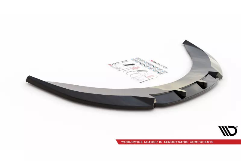 Maxton Design Frontlippe V.1 für Seat Exeo Hochglanz schwarz – Ansicht 4