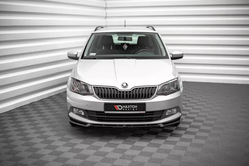 Maxton Design Frontlippe V.1 für Skoda Fabia Mk3 Hochglanz schwarz – Ansicht 2