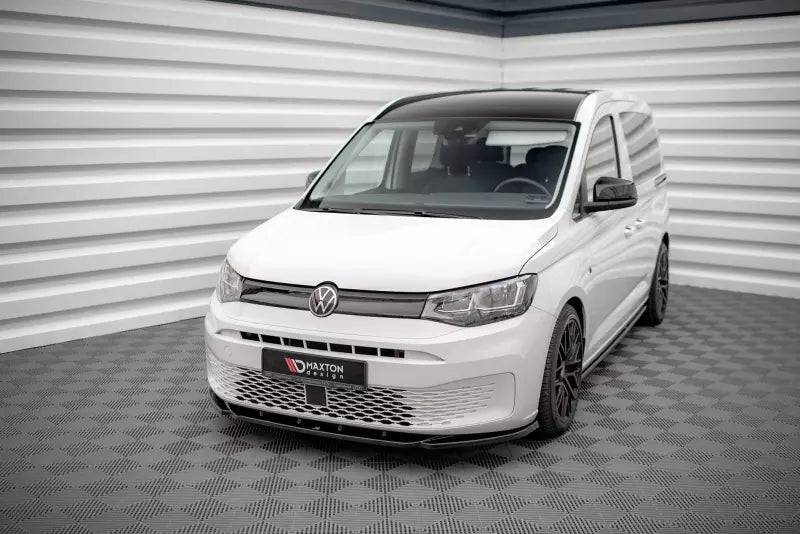 Maxton Design Frontlippe V.1 für VW Caddy Mk5 Hochglanz schwarz – Ansicht 1