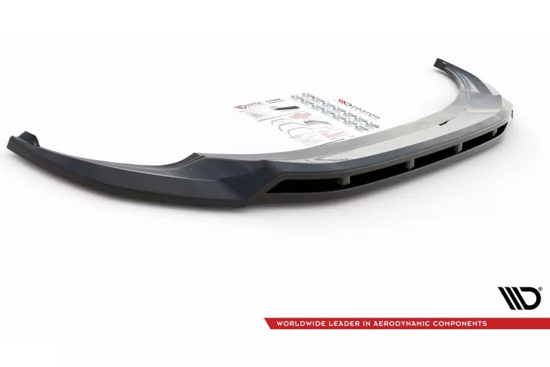 Maxton Design Frontlippe V.1 für VW Tiguan R / R-Line Mk2 Facelift Hochglanz schwarz – Ansicht 3