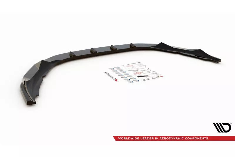 Maxton Design Frontlippe V.1 für Volvo S60 R-Design Mk2 Hochglanz schwarz – Ansicht 4