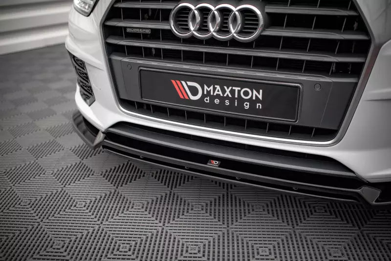 Maxton Design Frontlippe V.2 für Audi Q3 S-Line 8U Facelift Hochglanz schwarz – Ansicht 3