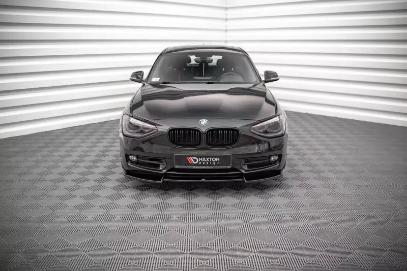 Maxton Design Frontlippe V.2 für BMW 1er F20 / F21 Hochglanz schwarz – Ansicht 2