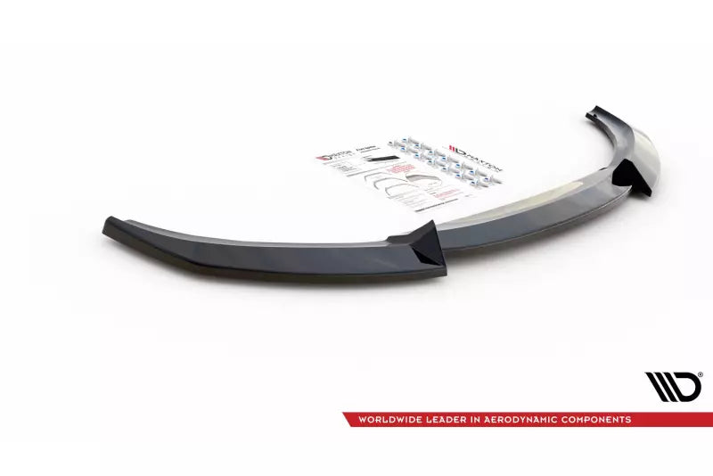 Maxton Design Frontlippe V.2 für BMW 1er F20 / F21 Hochglanz schwarz – Ansicht 3