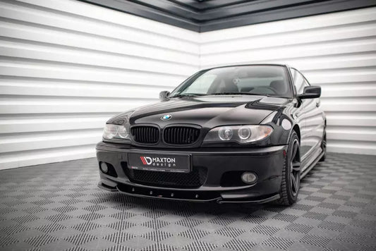 Maxton Design Frontlippe V.2 für BMW 3er E46 M-Paket Coupe / Cabrio Hochglanz schwarz – Ansicht 1