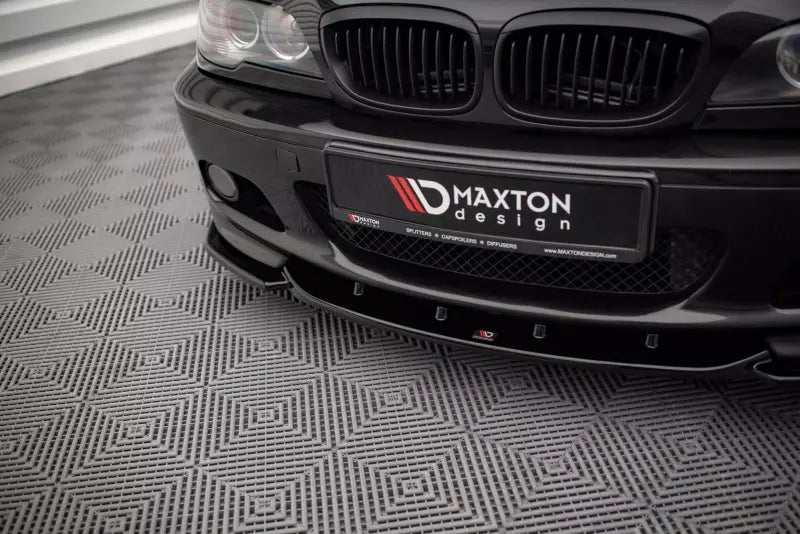 Maxton Design Frontlippe V.2 für BMW 3er E46 M-Paket Coupe / Cabrio Hochglanz schwarz – Ansicht 3
