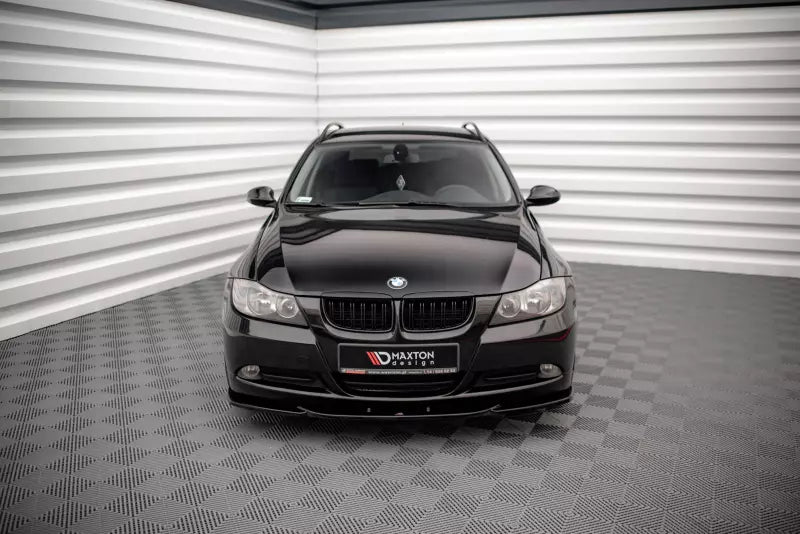 Maxton Design Frontlippe V.2 für BMW 3er E90 Hochglanz schwarz – Ansicht 1