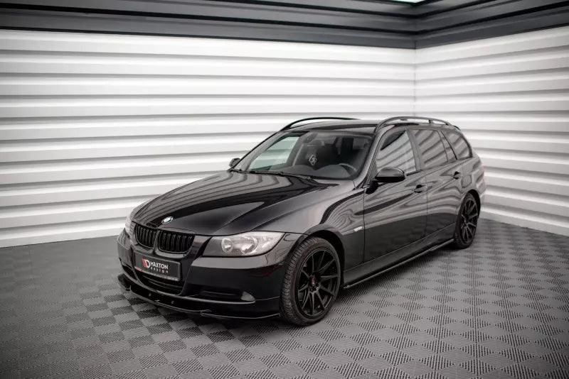 Maxton Design Frontlippe V.2 für BMW 3er E90 Hochglanz schwarz – Ansicht 2