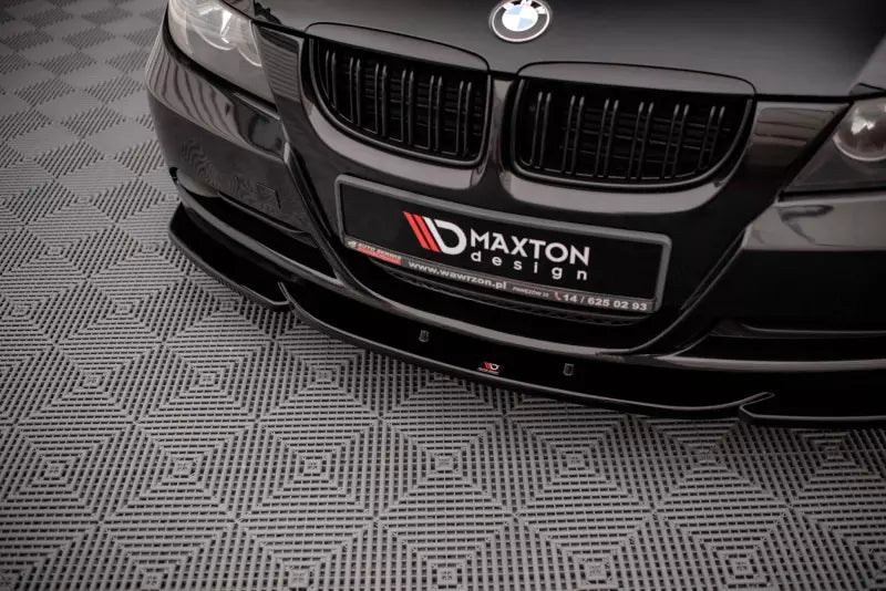 Maxton Design Frontlippe V.2 für BMW 3er E90 Hochglanz schwarz – Ansicht 3