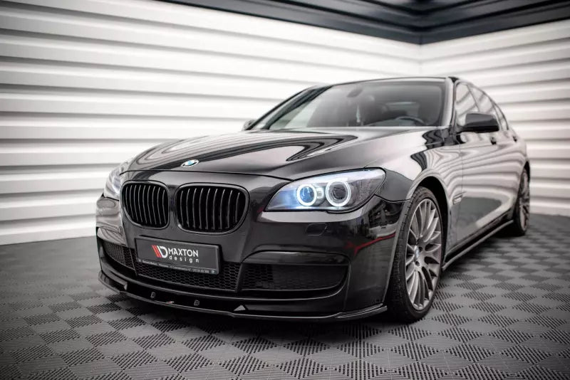 Maxton Design Frontlippe V.2 für BMW 7 M-Paket F01 Hochglanz schwarz – Ansicht 1