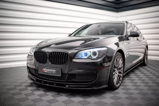 Maxton Design Frontlippe V.2 für BMW 7 M-Paket F01 Hochglanz schwarz – Ansicht 1