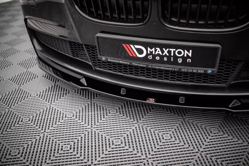 Maxton Design Frontlippe V.2 für BMW 7 M-Paket F01 Hochglanz schwarz – Ansicht 3