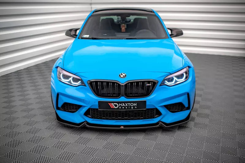 Maxton Design Frontlippe V.2 für BMW M2 Competition F87 Hochglanz schwarz – Ansicht 2