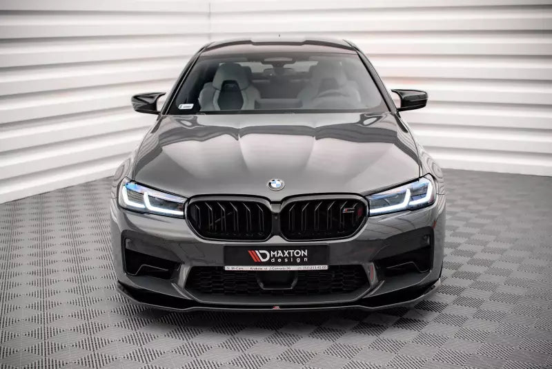 Maxton Design Frontlippe V.2 für BMW M5 F90 Facelift Hochglanz schwarz – Ansicht 2