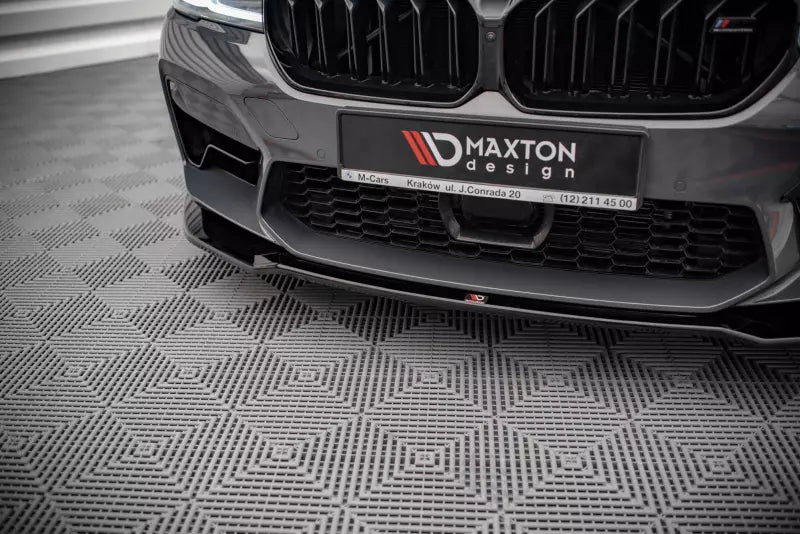 Maxton Design Frontlippe V.2 für BMW M5 F90 Facelift Hochglanz schwarz – Ansicht 3