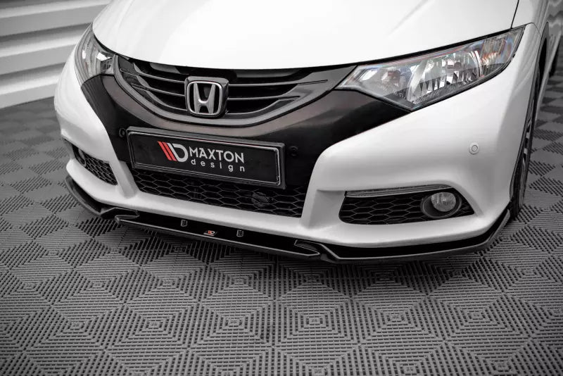 Maxton Design Frontlippe V.2 für Honda Civic Mk9 Hochglanz schwarz – Ansicht 2