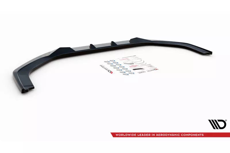 Maxton Design Frontlippe V.2 für Honda Civic Mk9 Hochglanz schwarz – Ansicht 4