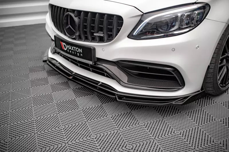 Maxton Design Frontlippe V.2 für Mercedes C63 AMG C205 Coupe Facelift Hochglanz schwarz – Ansicht 2