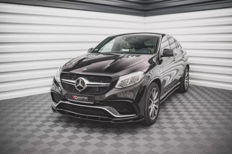 Maxton Design Frontlippe V.2 für Mercedes GLE Coupe 63 AMG C292 Hochglanz schwarz – Ansicht 1