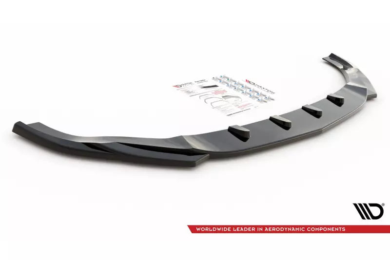 Maxton Design Frontlippe V.2 für Mercedes GLE Coupe 63 AMG C292 Hochglanz schwarz – Ansicht 4