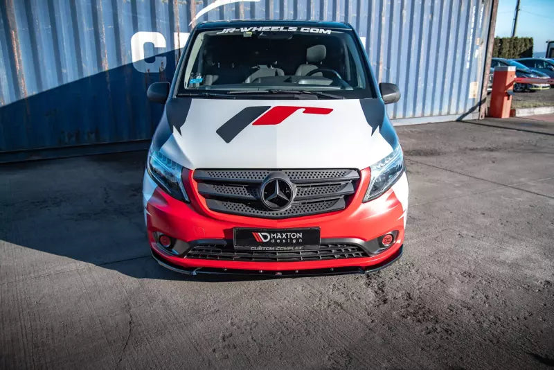 Maxton Design Frontlippe V.2 für Mercedes Vito W447 Facelift Hochglanz schwarz – Ansicht 2