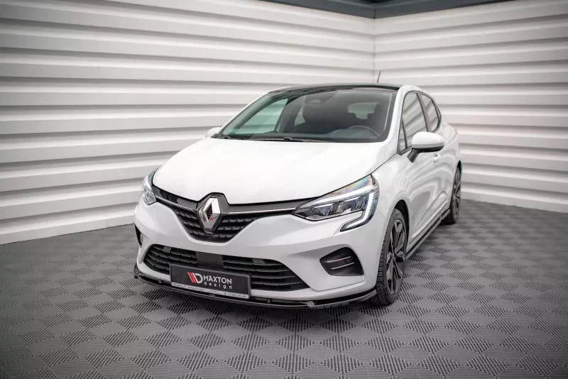 Maxton Design Frontlippe V.2 für Renault Clio Mk5 Hochglanz schwarz – Ansicht 1