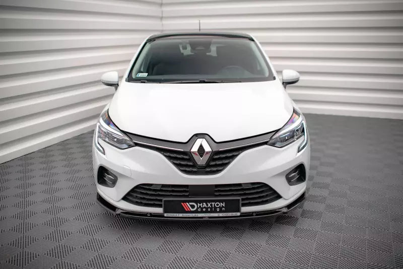 Maxton Design Frontlippe V.2 für Renault Clio Mk5 Hochglanz schwarz – Ansicht 2