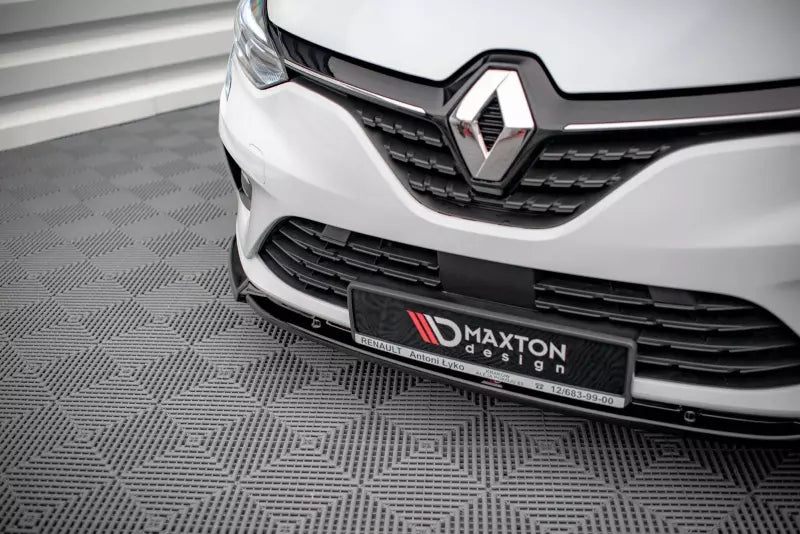 Maxton Design Frontlippe V.2 für Renault Clio Mk5 Hochglanz schwarz – Ansicht 3