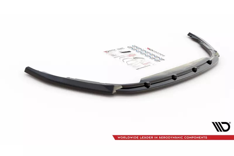 Maxton Design Frontlippe V.2 für Renault Clio Mk5 Hochglanz schwarz – Ansicht 4