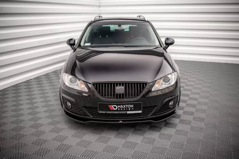 Maxton Design Frontlippe V.2 für Seat Exeo Hochglanz schwarz – Ansicht 2